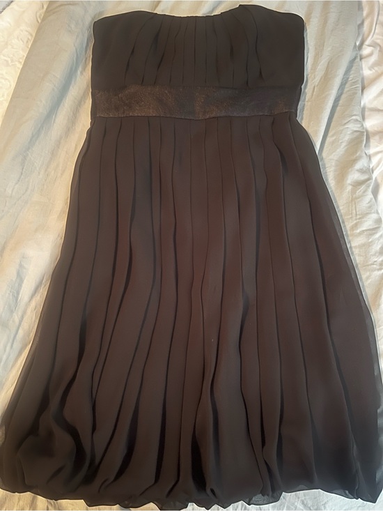 White House Black Market Dresses & Skirts - White House Black Markets Strapless Pleated Party Dress - Black